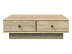 Mesa de centro | Mesa de apoio 90x90x28 cm contraplacado carvalho sonoma Castanho