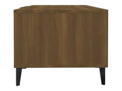 Mesa De Centro* Mesa de centro | Mesa de apoio 102x50x40 cm derivados madeira carvalho Castanho