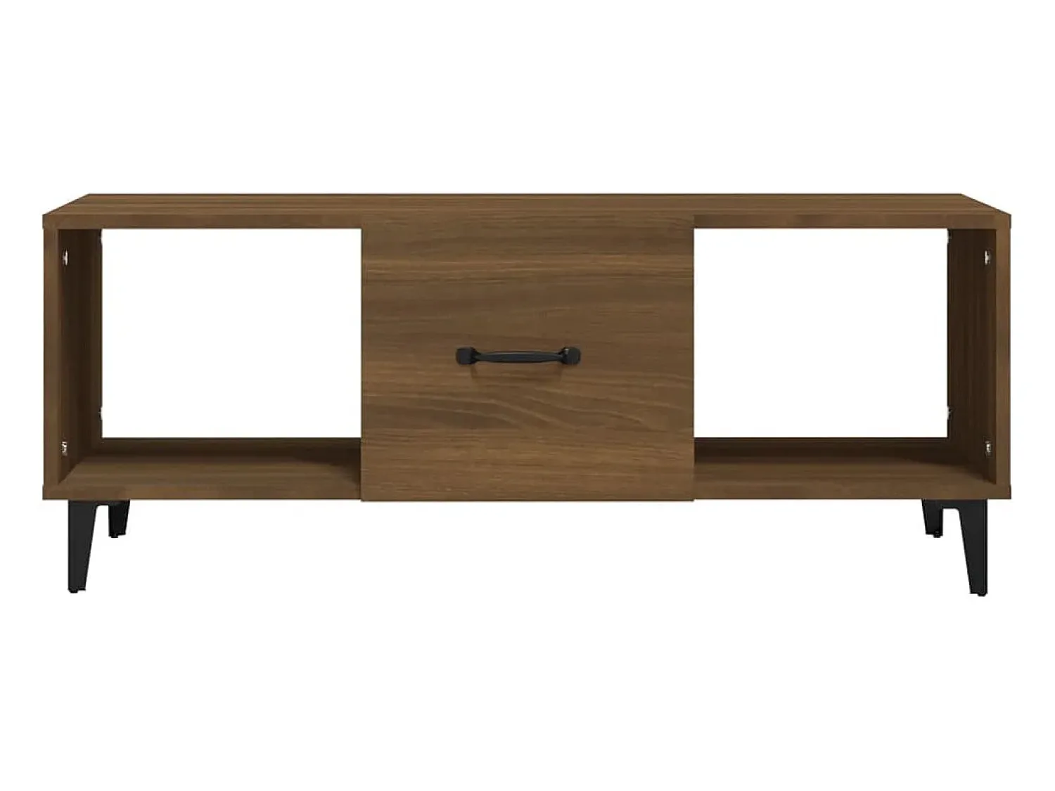 Mesa De Centro* Mesa de centro | Mesa de apoio 102x50x40 cm derivados madeira carvalho Castanho