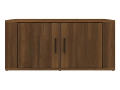 Mesa De Centro| Mesa de centro | Mesa de apoio 80x50x36 cm derivados de madeira carvalho Castanho