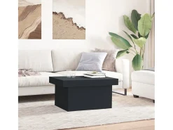 Mesa De Centro* Mesa de centro | Mesa de apoio 80x55x40 cm derivados de madeira Preto