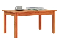 Mesa De Centro* Mesa de centro | Mesa de apoio 80x50x40 cm madeira pinho maciça cera Castanho