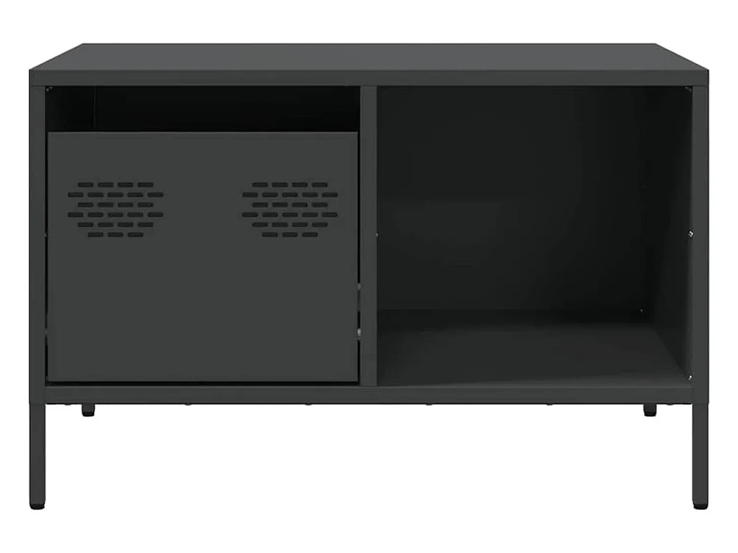 Mesa de centro | Mesa de apoio 68.5x50x43.5 cm aço laminado a frio^ Mesa De Centro