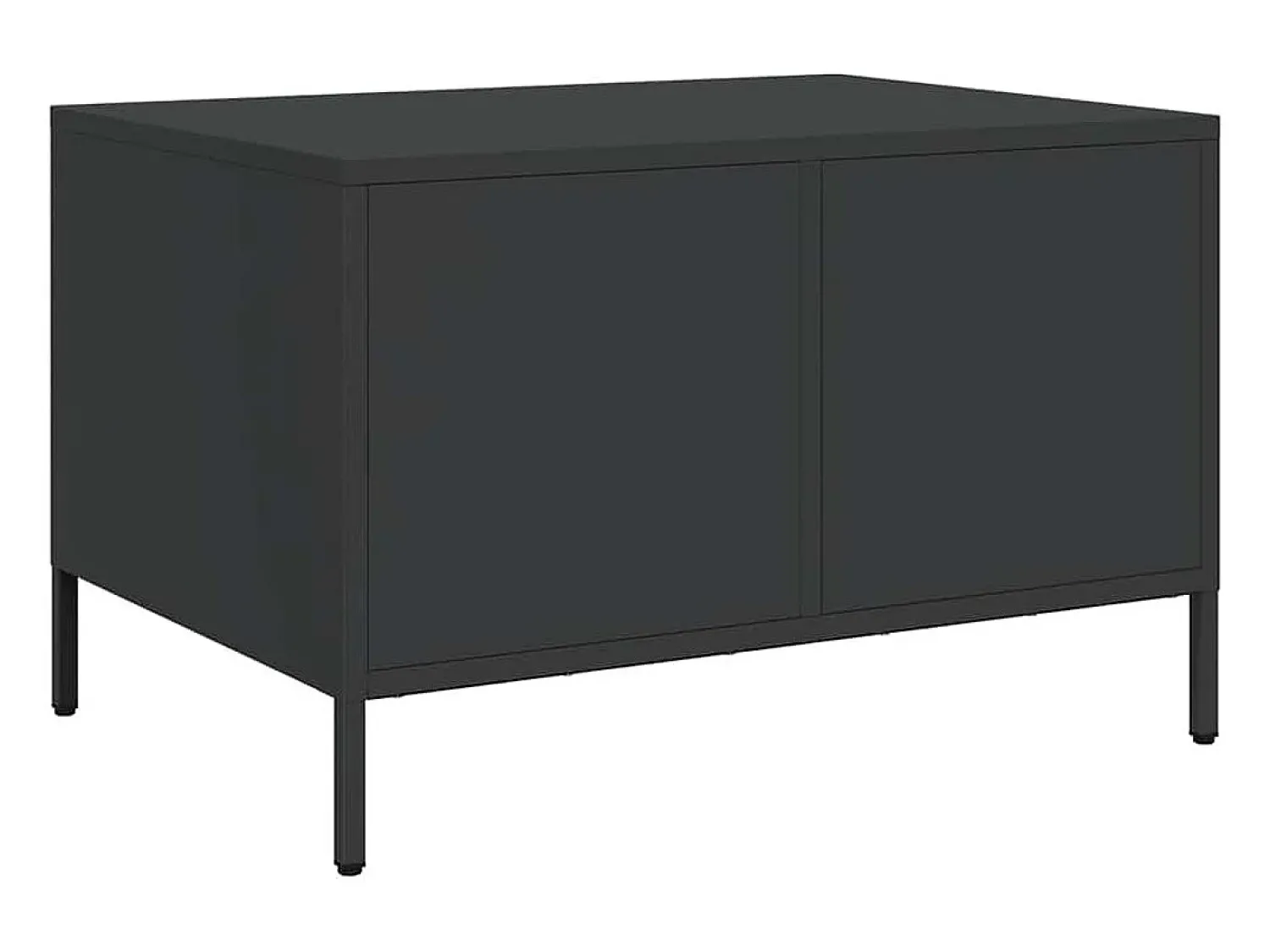 Mesa de centro | Mesa de apoio 68.5x50x43.5 cm aço laminado a frio^ Mesa De Centro