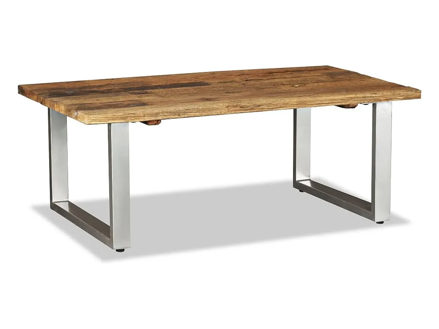 Mesa de centro | Mesa de apoio 100x60x38 cm madeira reciclada maciça^ Mesa De Centro