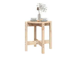 Mesa De Centro| Mesa de centro | Mesa de apoio Ø 42.5x45 cm madeira de pinho maciça Castanho