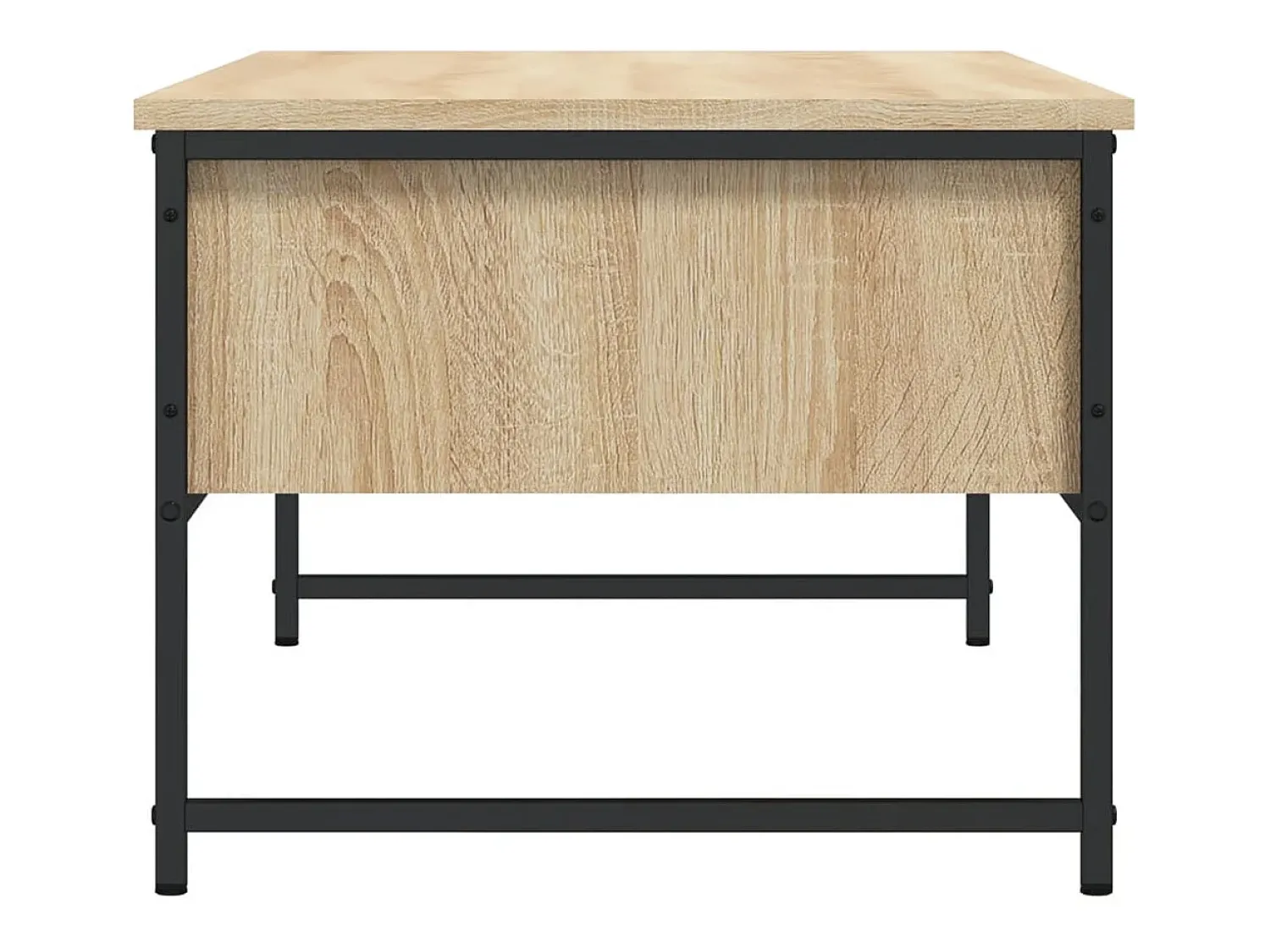 Mesa de centro | Mesa de apoio 101x49x39.5 cm derivados madeira carvalho sonoma Castanho