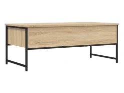 Mesa de centro | Mesa de apoio 101x49x39.5 cm derivados madeira carvalho sonoma Castanho