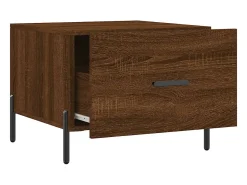 Mesa De Centro| Mesa de centro | Mesa de apoio 50x50x40 cm derivados madeira carvalho Castanho