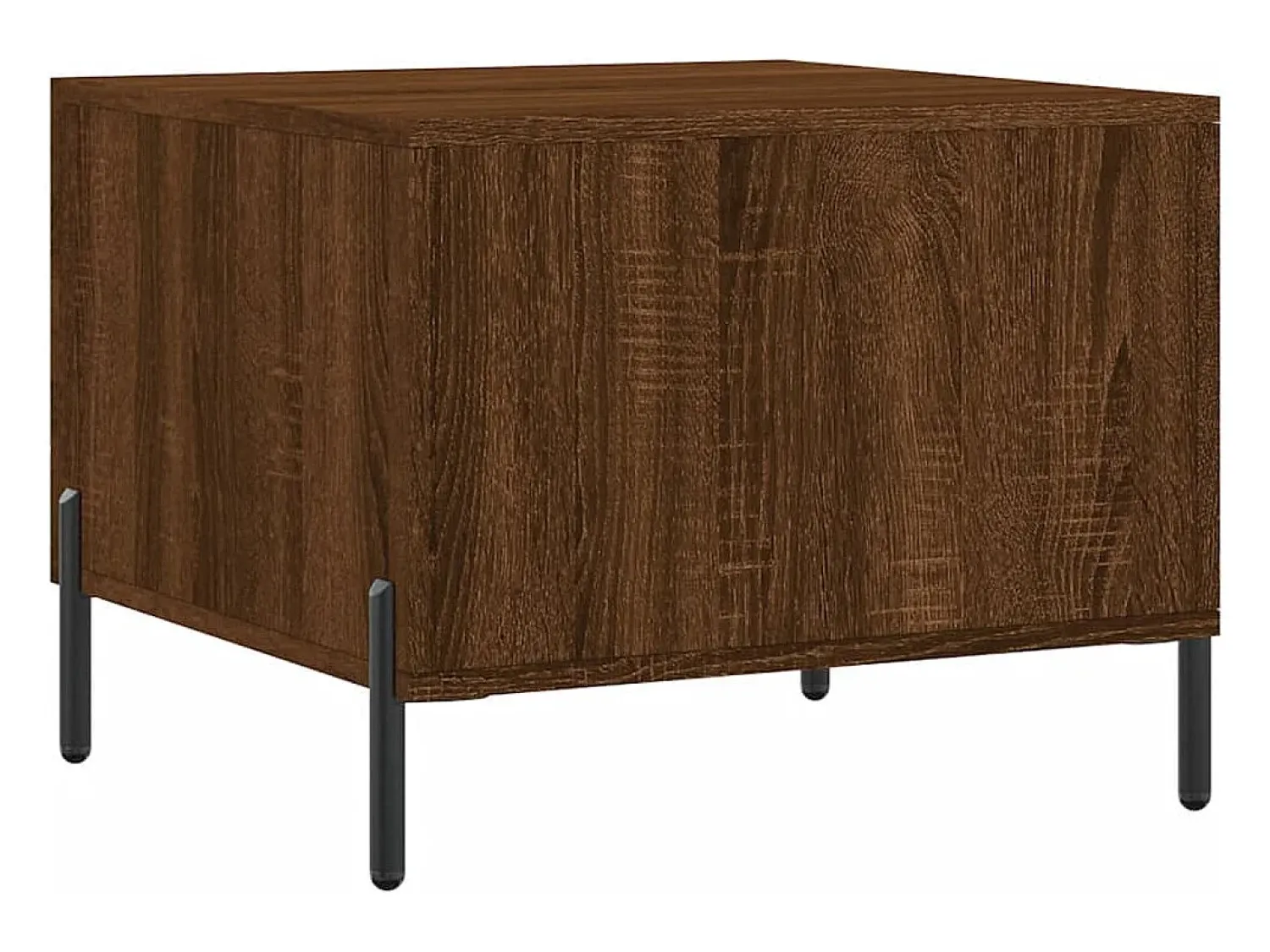 Mesa De Centro| Mesa de centro | Mesa de apoio 50x50x40 cm derivados madeira carvalho Castanho