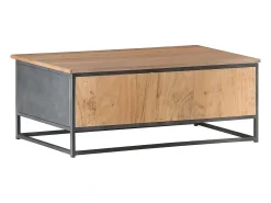 Mesa de centro | Mesa de apoio 90x50x35 cm madeira de acácia maciça^ Mesa De Centro