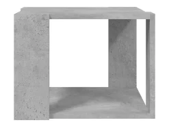 Mesa De Centro| Mesa de centro | Mesa de apoio 40x40x30 cm madeira processada cinza cimento Cinzento