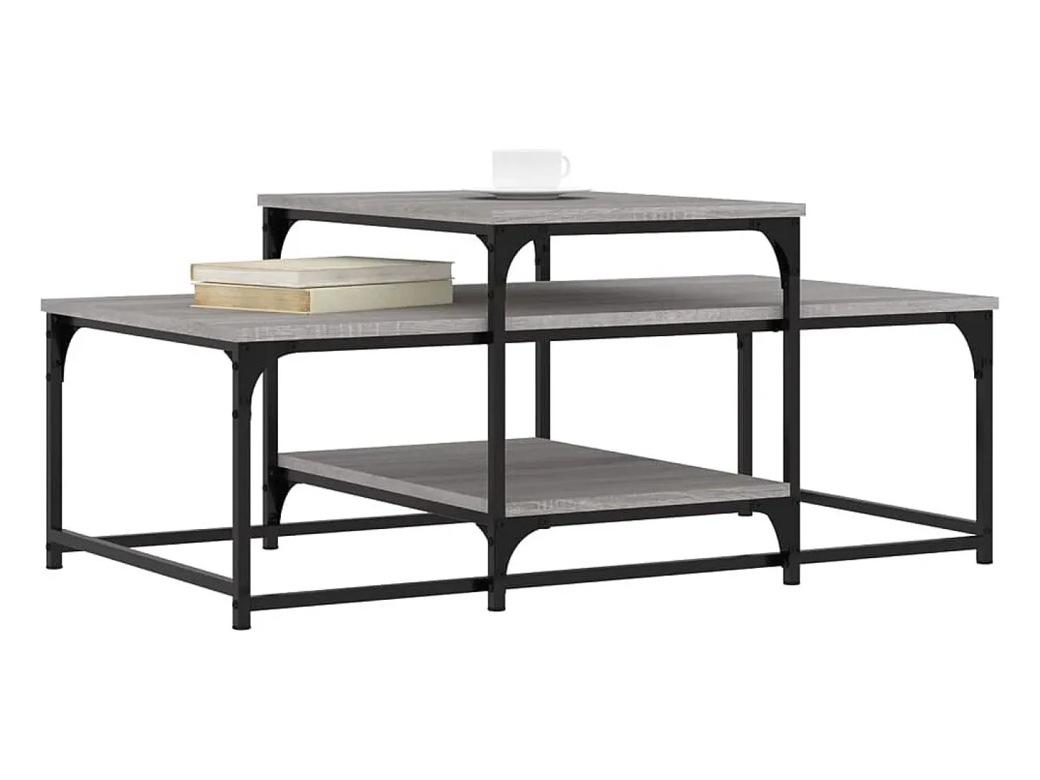 Mesa de centro | Mesa de apoio 102x60x45 cm derivados madeira sonoma^ Mesa De Centro