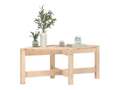 Mesa de centro | Mesa de apoio | Mesa de café 87x48x35 cm madeira de pinho maciça^ Mesa De Centro
