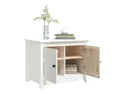 Mesa De Centro* Mesa de centro | Mesa de apoio 71x49x55 cm pinho maciço Branco