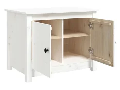 Mesa De Centro* Mesa de centro | Mesa de apoio 71x49x55 cm pinho maciço Branco