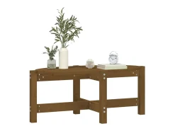 Mesa De Centro| Mesa de centro | Mesa de apoio 87x48x35 cm madeira de pinho maciça -mel Castanho