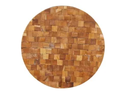Mesa De Centro* Mesa de centro | Mesa de apoio | Mesa de café 60x60x35cm madeira de teca maciça Castanho