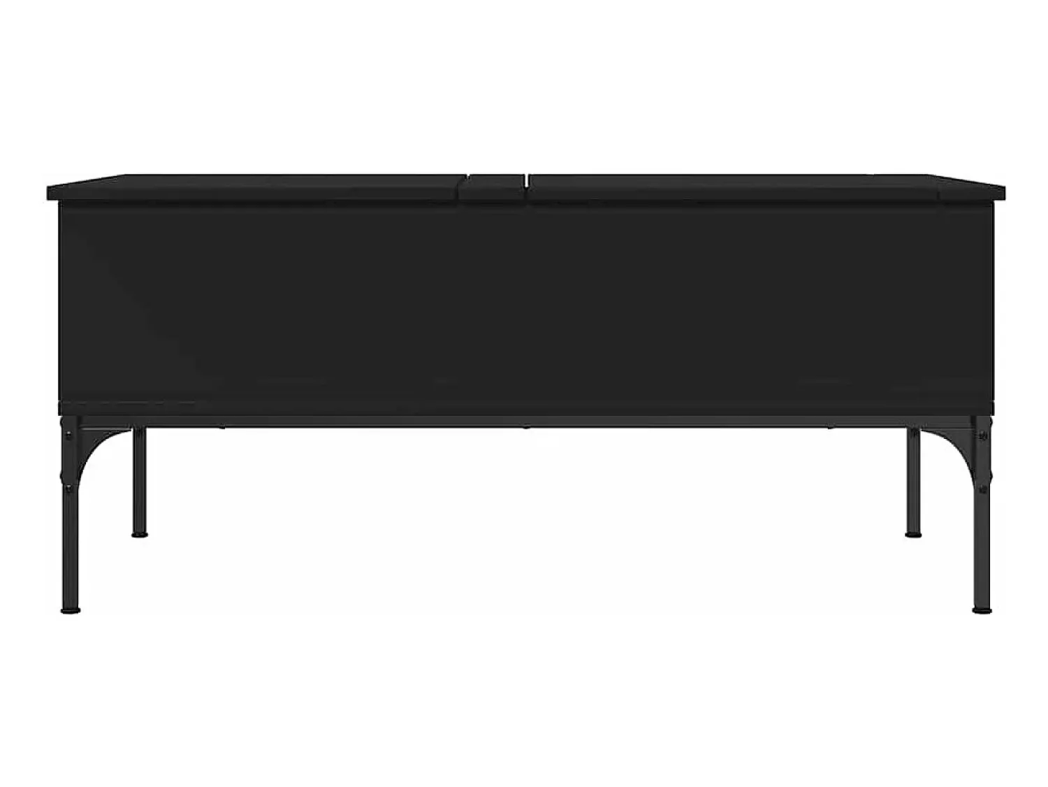 Mesa De Centro* Mesa de centro | Mesa de apoio 100x50x45 cm derivados de madeira/metal Preto