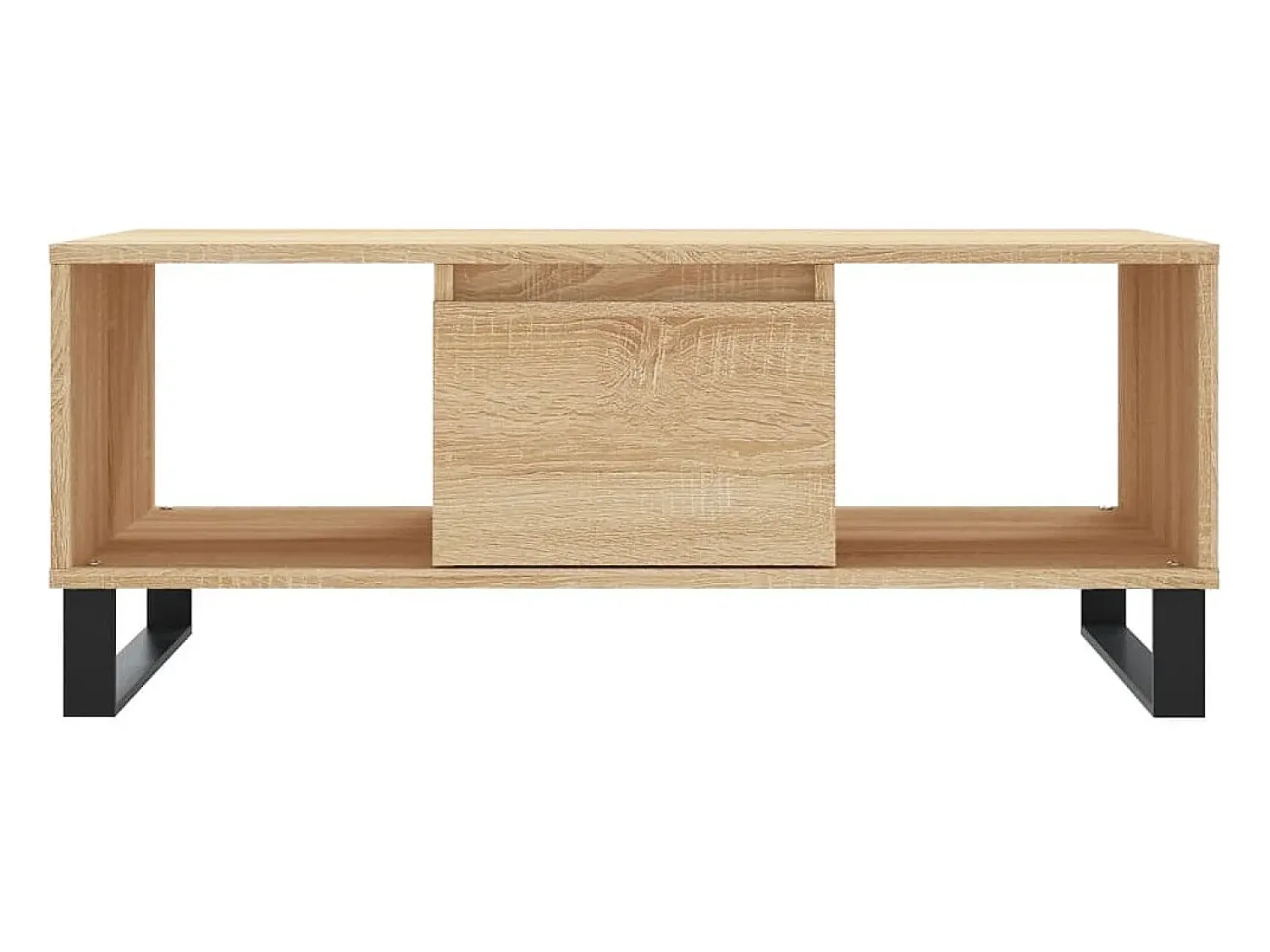 Mesa de centro | Mesa de apoio 90x50x36.5 cm derivados madeira carvalho sonoma^ Mesa De Centro