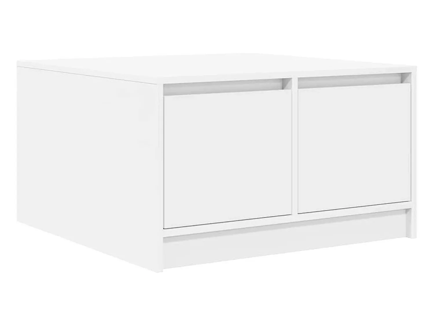 New Mesa de centro | Mesa de apoio com gavetas 70.5x70x40 cm Branco