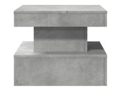 Hot Mesa de centro | Mesa de apoio com luzes LED 50x50x40 cm cimento Cinzento
