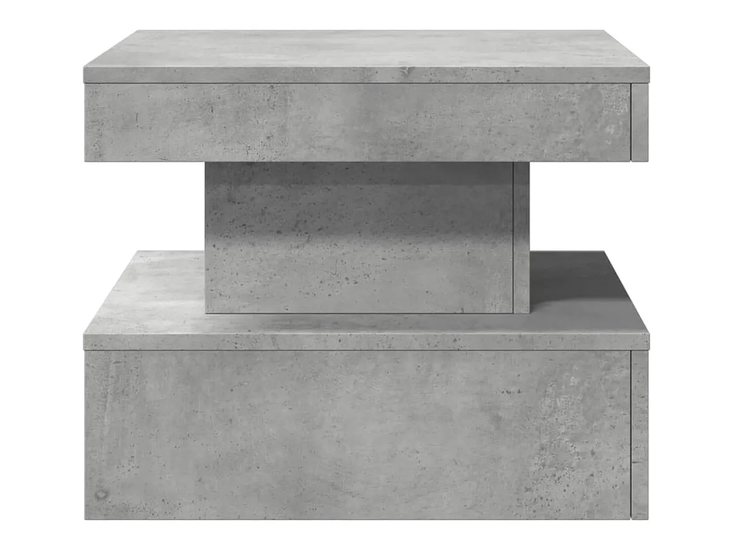 Hot Mesa de centro | Mesa de apoio com luzes LED 50x50x40 cm cimento Cinzento