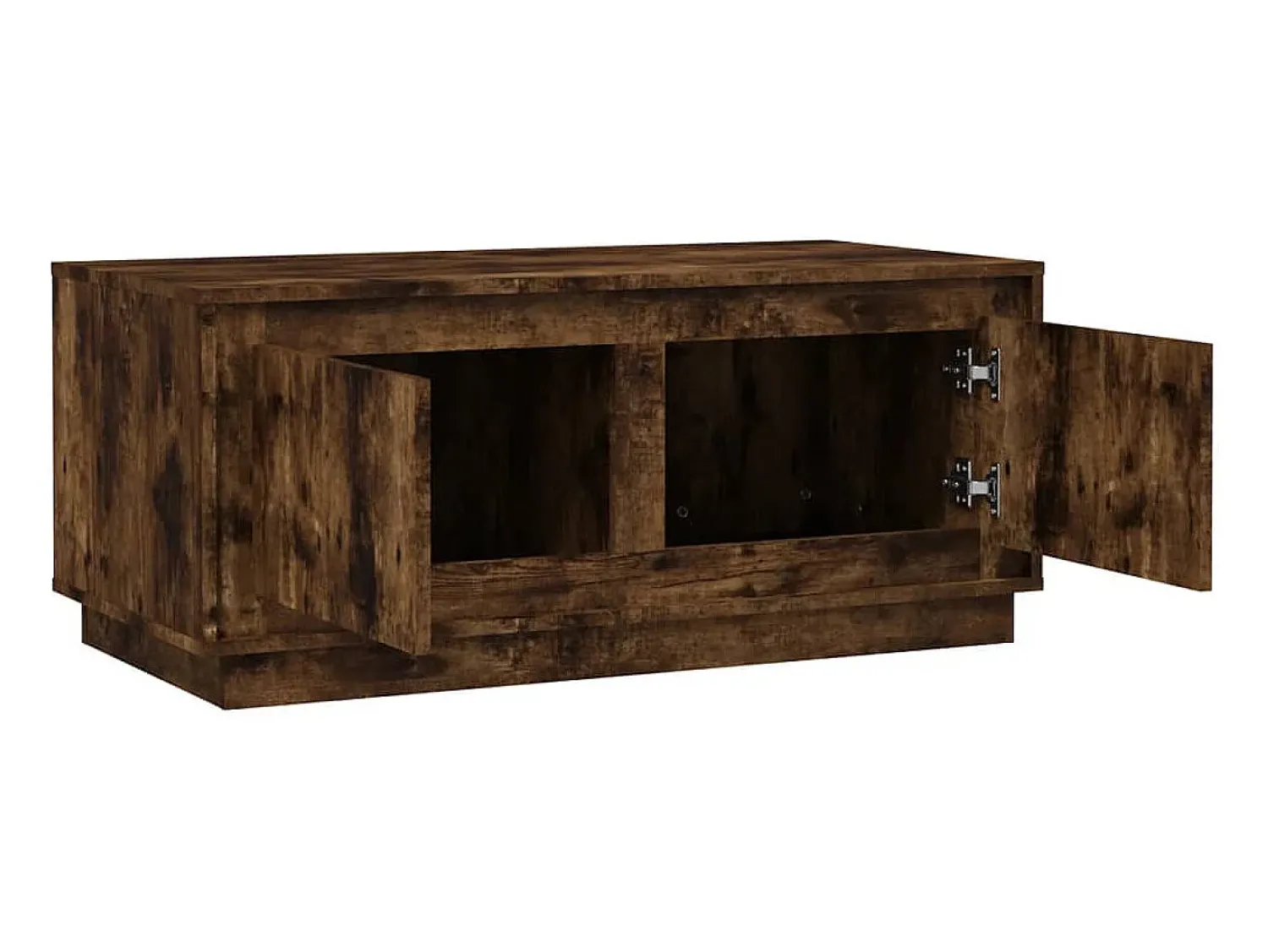 Mesa De Centro* Mesa de centro | Mesa de apoio 102x50x44 cm derivados madeira carvalho fumado Castanho