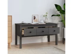 Mesa De Centro* Mesa de centro | Mesa de apoio 102x49x55 cm pinho maciço cinza Cinzento