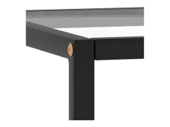 Mesa De Centro* Mesa de centro | Mesa de apoio 40x40x50 cm com vidro temperado Preto