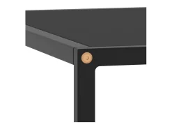 Hot Mesa de centro | Mesa de apoio 80x80x35 cm vidro Preto
