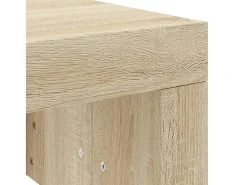 New Mesa de centro | Mesa de apoio 102x50x36 madeira processada carvalho sonoma Castanho