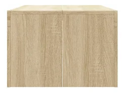 New Mesa de centro | Mesa de apoio 102x50x36 madeira processada carvalho sonoma Castanho