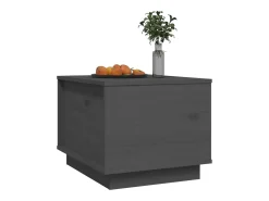 Mesa De Centro* Mesa de centro | Mesa de apoio 40x50x35 cm madeira de pinho maciça Cinzento