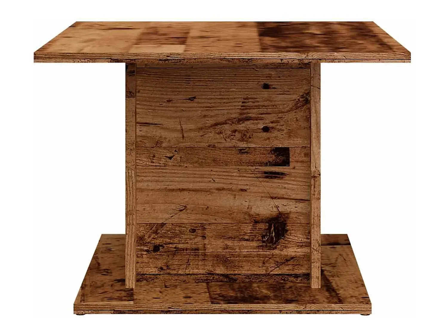 Mesa De Centro| Mesa de centro | Mesa de apoio 55.5x55.5x40 cm derivados madeira madeira velha Castanho