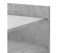 Online Mesa de centro | Mesa de apoio 80x50x50 cm derivados de madeira cinza cimento Cinzento