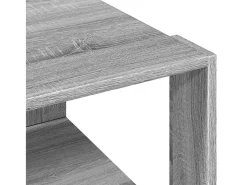 Mesa De Centro* Mesa de centro | Mesa de apoio 51.5x51.5x30cm derivados de madeira cinza sonoma Cinzento