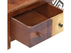 Mesa De Centro* Mesa de centro | Mesa de apoio | Mesa de café 90x50x30 cm madeira de acácia maciça Castanho