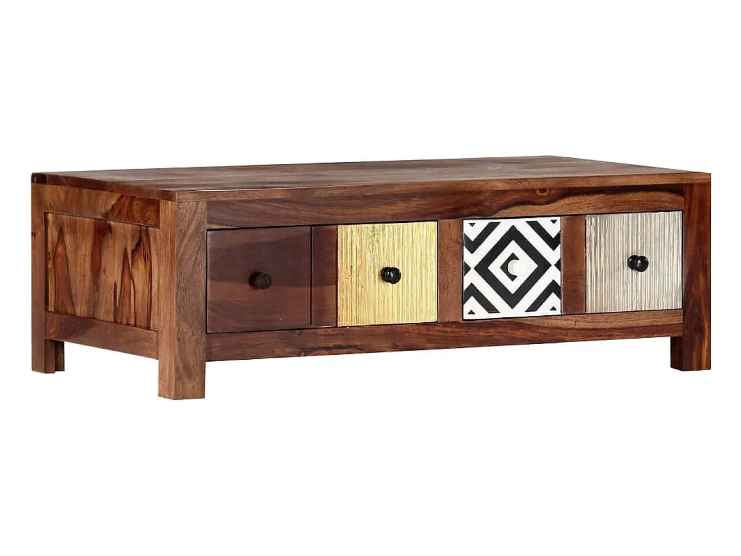 Mesa De Centro* Mesa de centro | Mesa de apoio | Mesa de café 90x50x30 cm madeira de acácia maciça Castanho