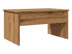 Mesa de centro | Mesa de apoio 80x50.5x41.5cm deriv. madeira carvalho artisiano^ Mesa De Centro