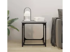 Outlet Mesa de centro | Mesa de apoio 40x40x40 cm derivados madeira sonoma Cinzento