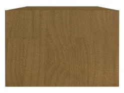 New Mesa de centro | Mesa de apoio 110x50x34 cm pinho maciço mel Castanho