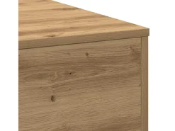 Mesa De Centro| Mesa de centro | Mesa de apoio carvalho artisiano 80x80x31 cm Castanho