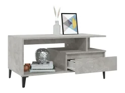 Mesa De Centro| Mesa de centro | Mesa de apoio 90x49x45 derivados de madeira cimento Cinzento