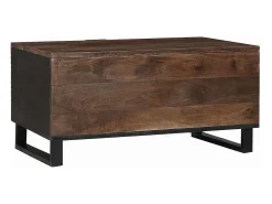 Mesa de centro | Mesa de apoio | Mesa de café Marrom e Preto 80x50x40 cm^ Mesa De Centro