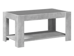 Mesa de centro | Mesa de apoio c/ LEDs 93x53x45 derivados de madeira^ Mesa De Centro