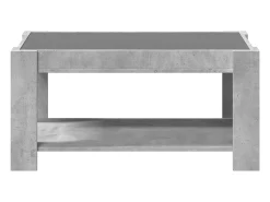 Mesa de centro | Mesa de apoio c/ LEDs 93x53x45 derivados de madeira^ Mesa De Centro