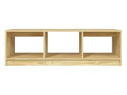 Mesa De Centro* Mesa de centro | Mesa de apoio | Mesa de café 110x50x34 cm madeira de pinho maciça Castanho