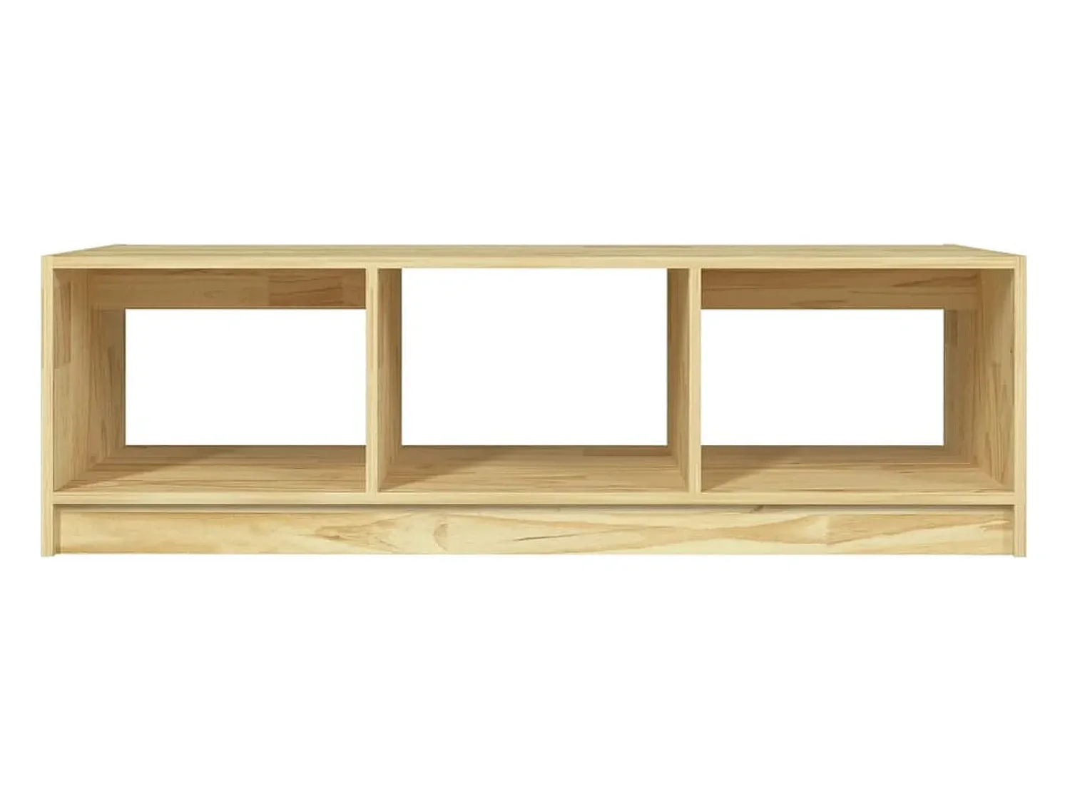 Mesa De Centro* Mesa de centro | Mesa de apoio | Mesa de café 110x50x34 cm madeira de pinho maciça Castanho