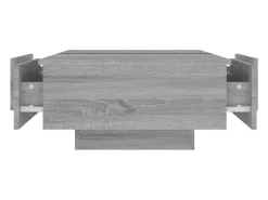 Mesa De Centro| Mesa de centro | Mesa de apoio 90x60x31 cm derivados de madeira sonoma Cinzento